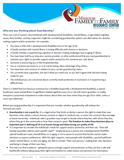 Download or view the MOF2F One Page Guardianship Handout
